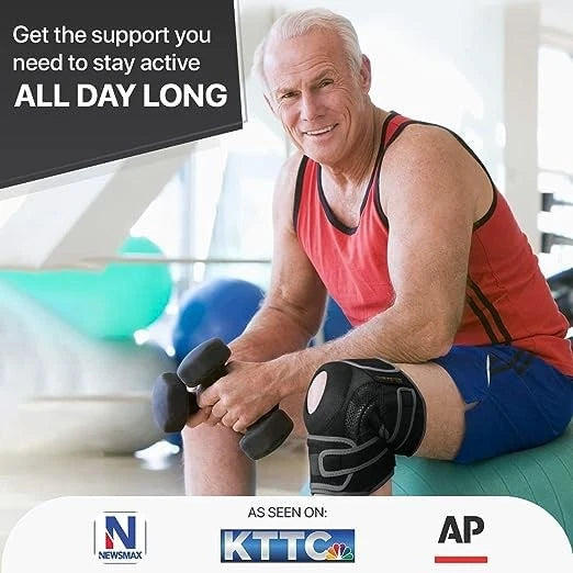 Knee Brace with Side Stabilizers & Patella Gel for Mercury (Large)