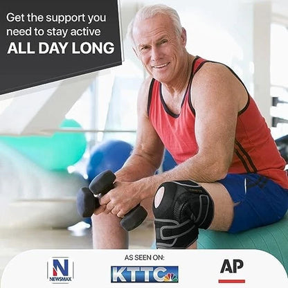 Knee Brace with Side Stabilizers & Patella Gel for Mercury (Large)