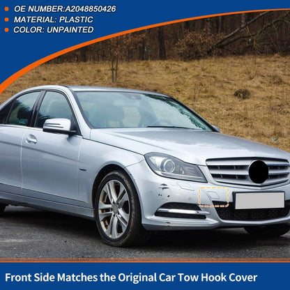 Tow Hook Cover for Mercedes-Benz W204 (2007–2014) No.A2048850426 Unpainted