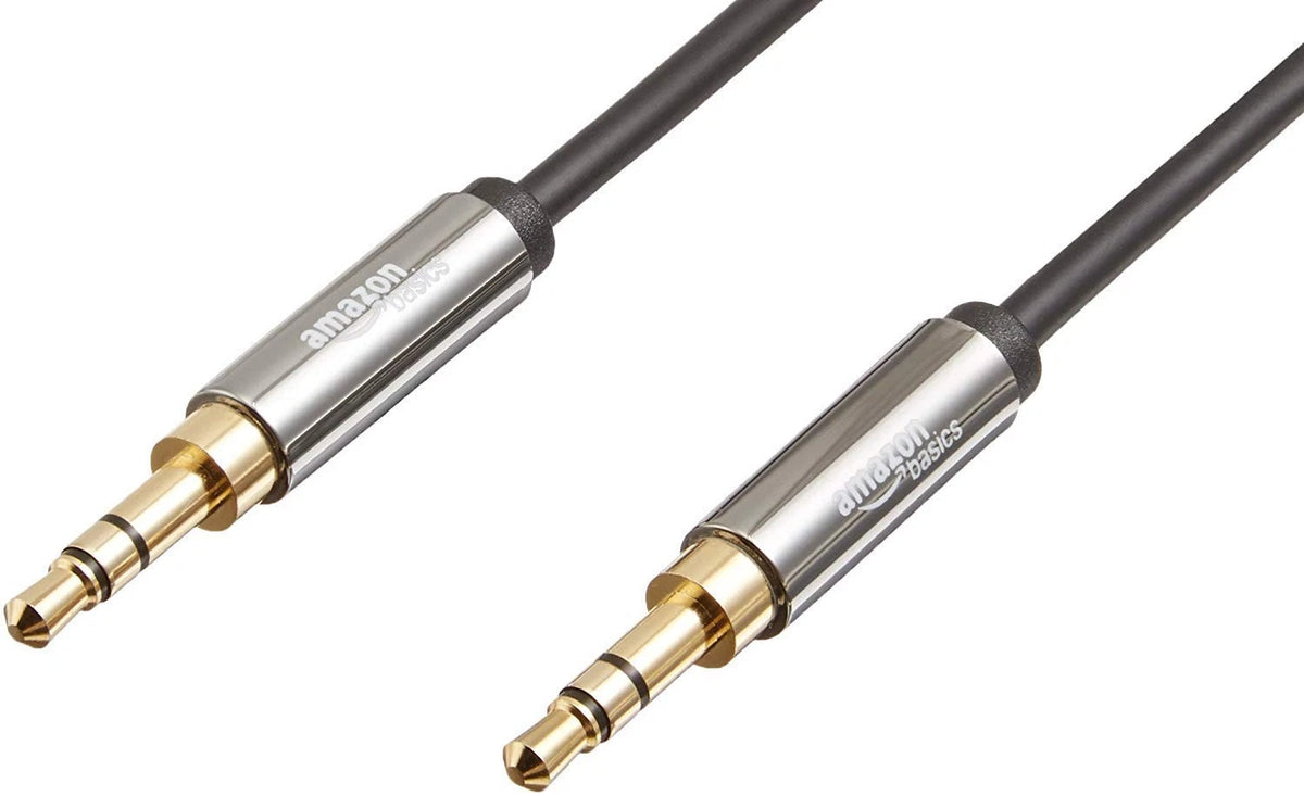 3.5mm Aux Audio Cable Male to Male Gold-Plated 8ft for Universal Use