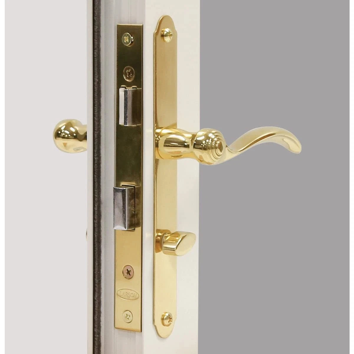 Revere Mortise Brass Handle Set for Larson Storm Door