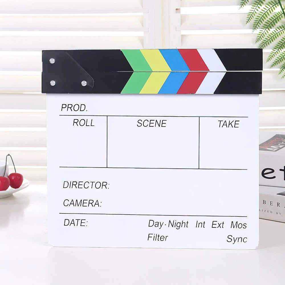 Lynkaye Movie Film Clapboard for Director's Cut Action (No Part Numbers)