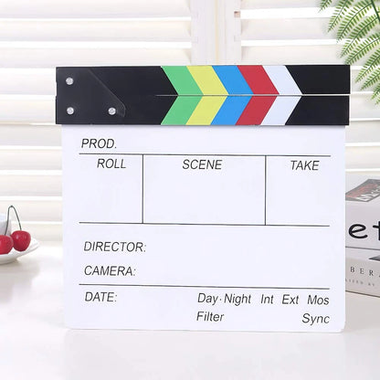 Lynkaye Movie Film Clapboard for Director's Cut Action (No Part Numbers)