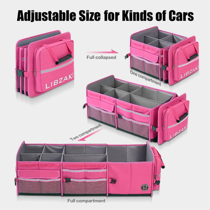 4-in-1 Car Trunk Storage Organizer with Cooler Bag for Universal Fit