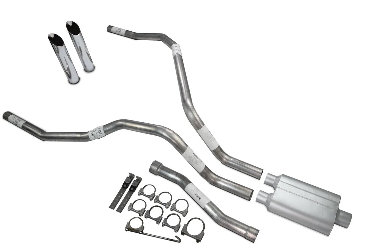 Dual Exhaust Muffler 2.5" 2 Chamber for Nissan Titan (2004–2006)