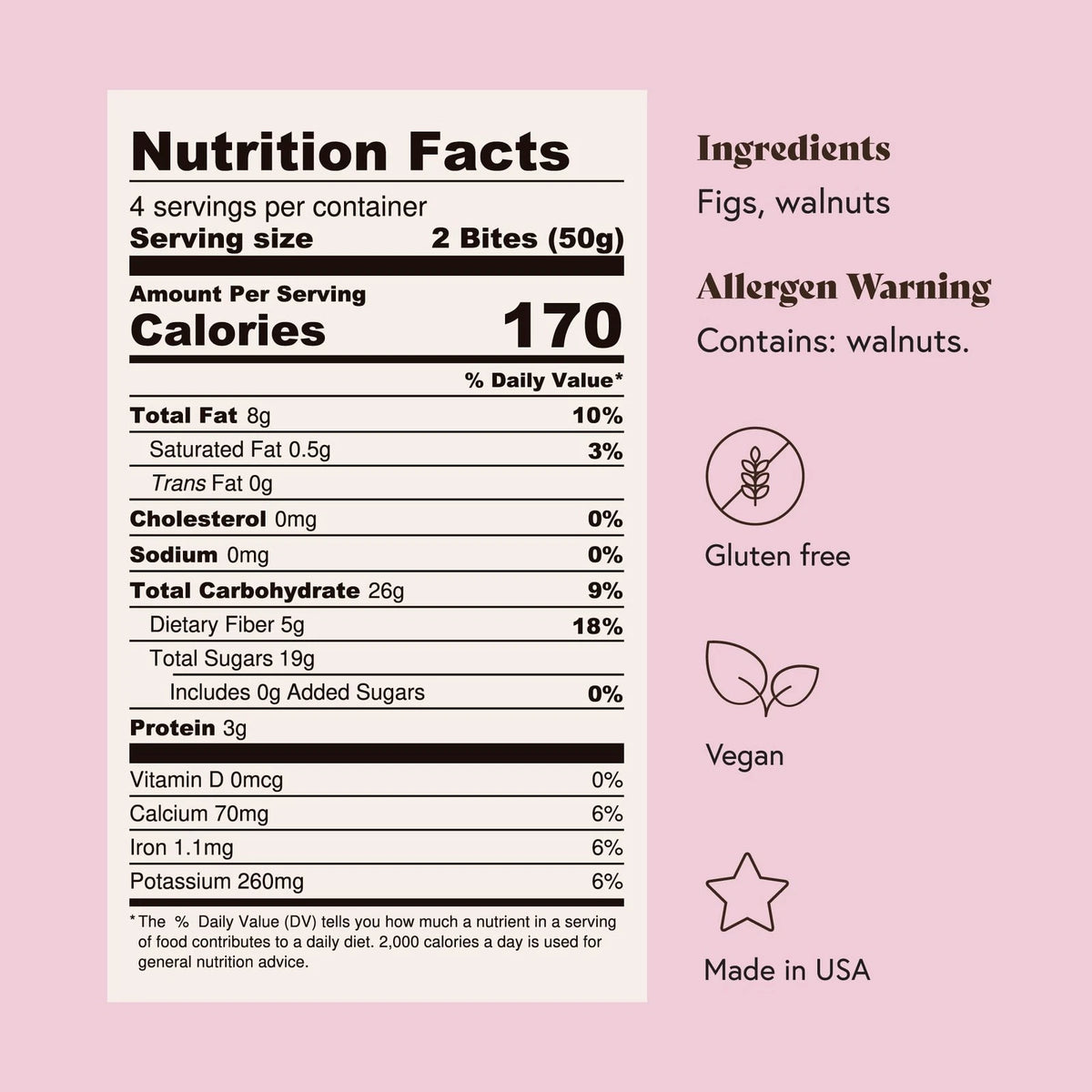 2X Fichi Fig and Nut Bites Gluten-Free Pack