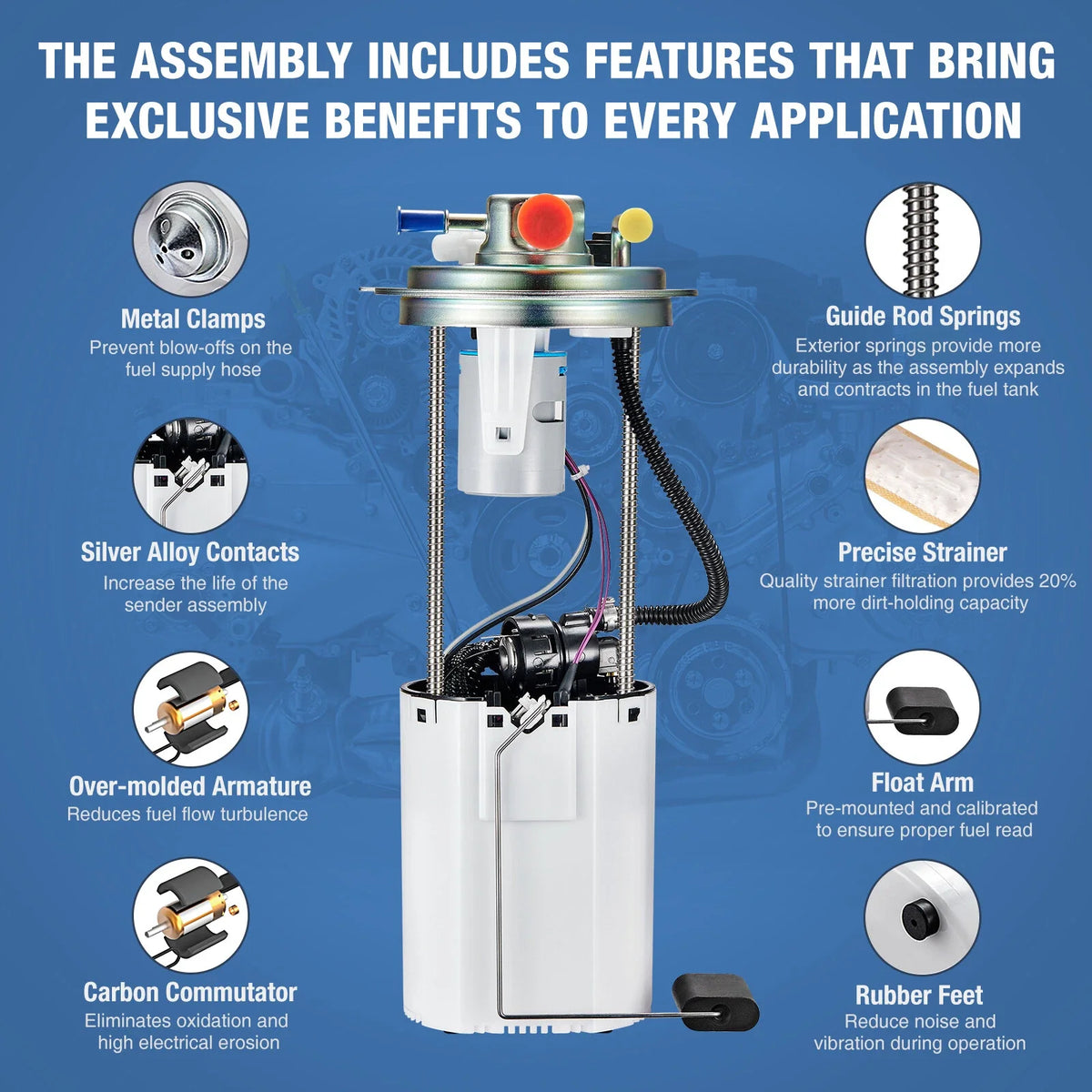 E3678M Electric Fuel Pump for Chevy Express 1500 2500 3500 (2004–2008)