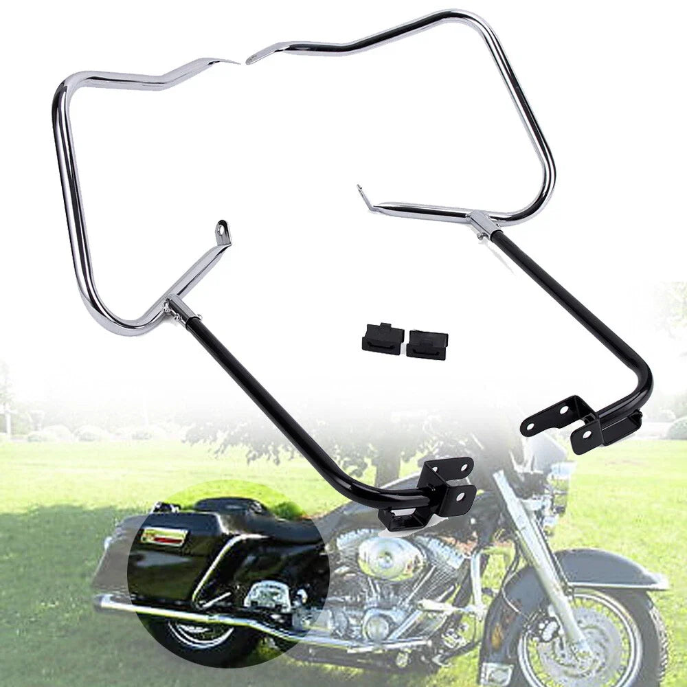 Saddlebag Bracket Guard Crash Bars for Harley Touring Street Glide FLHX (2014–2023)