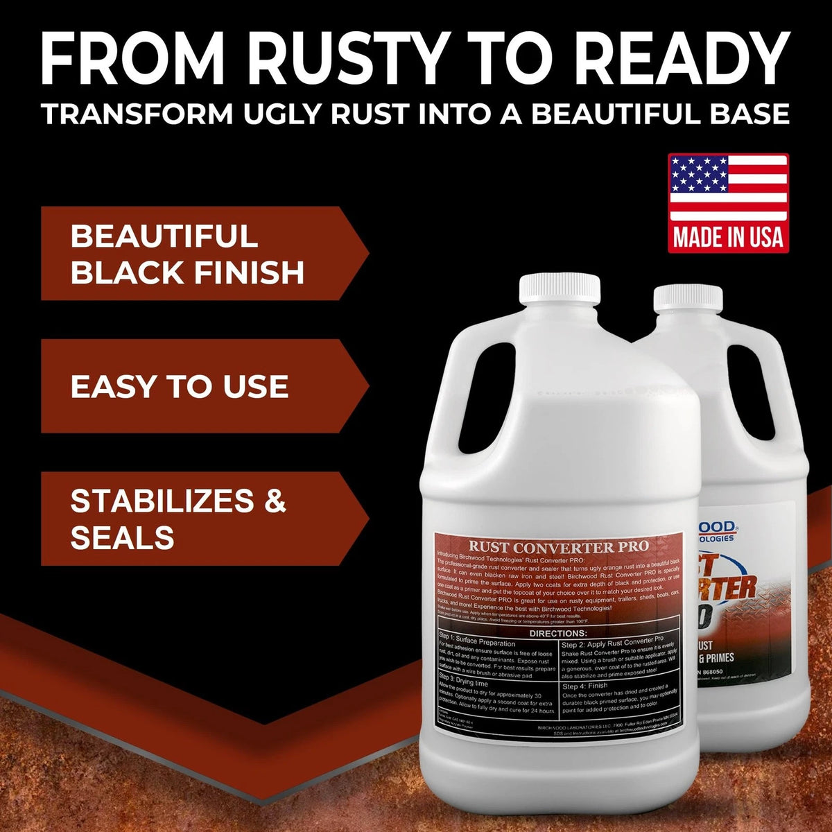 Birchwood Rust Converter for Automotive Use (128 Fl Oz)