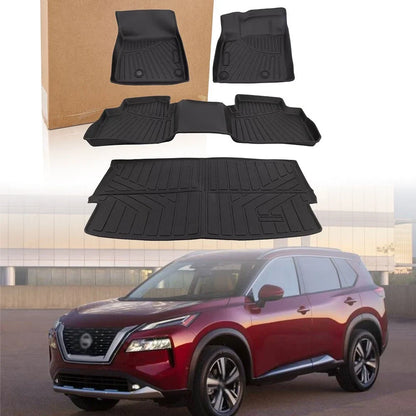 Set of 2 All Weather Floor Mats & Cargo Liner for Nissan Rogue (2021–2025)