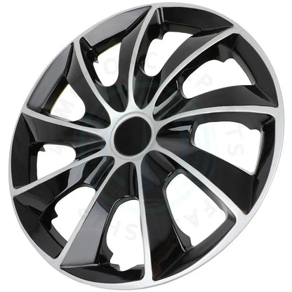 Set of 4 Black Universal Hub Caps for R16 Tire & Steel Rim
