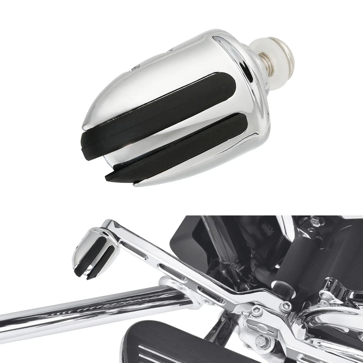 Aluminum Pilot Shifter Pegs for Harley Softail Dyna (1991–2006) Chrome