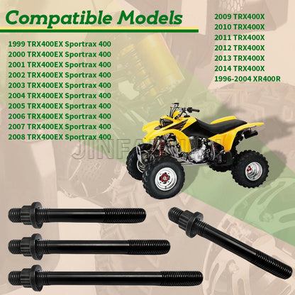 Heavy Duty Cylinder Head Studs Nut Kit for Honda Sportrax 400 TRX400EX (1999–2008) 30-33750
