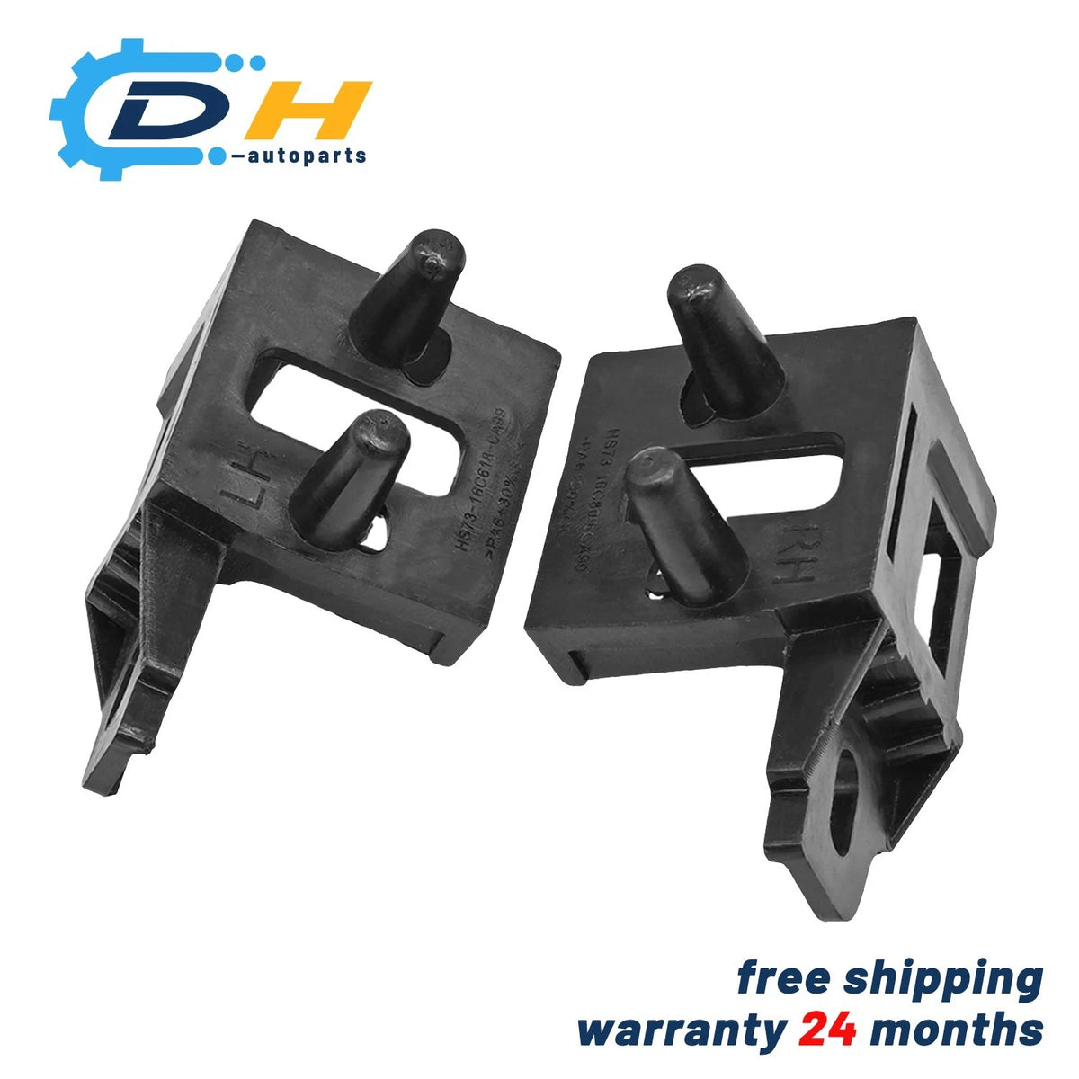 L+R Headlamp Assembly Mount Bracket for Ford Fusion (2017–2019) HS73-16C618-BA, KS7Z-16758-A