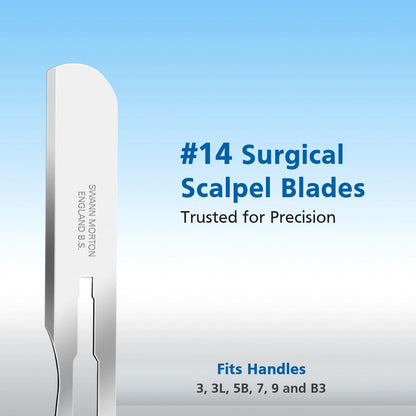 Surgical Scalpel Blade #14 for Swann Morton (Sterile Dermaplane)
