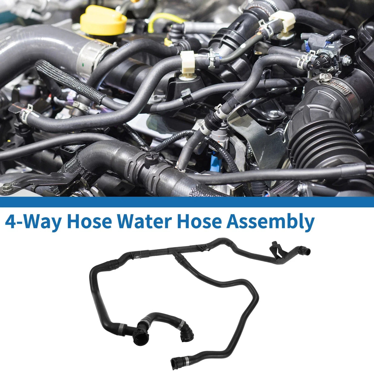 4-Way Water Hose Assembly for BMW 318i (2007–2012) No. 17127548221