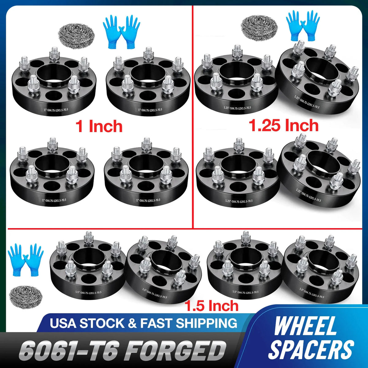 1.25/1.5 Inch Hubcentric Wheel Spacers for Chevy Corvette S10 Camaro (1997–2023)