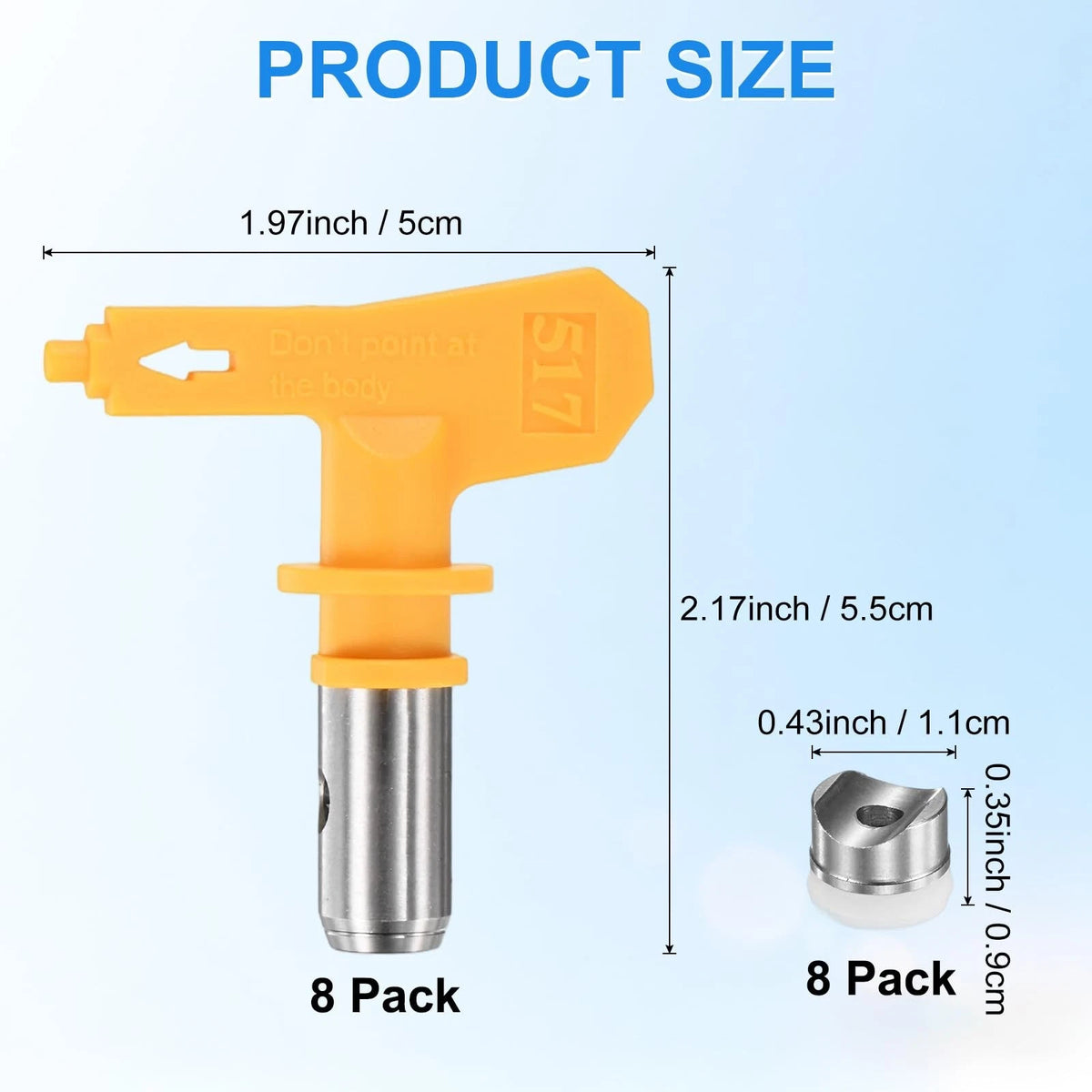 Set of 1 Airless Paint Sprayer Tips for