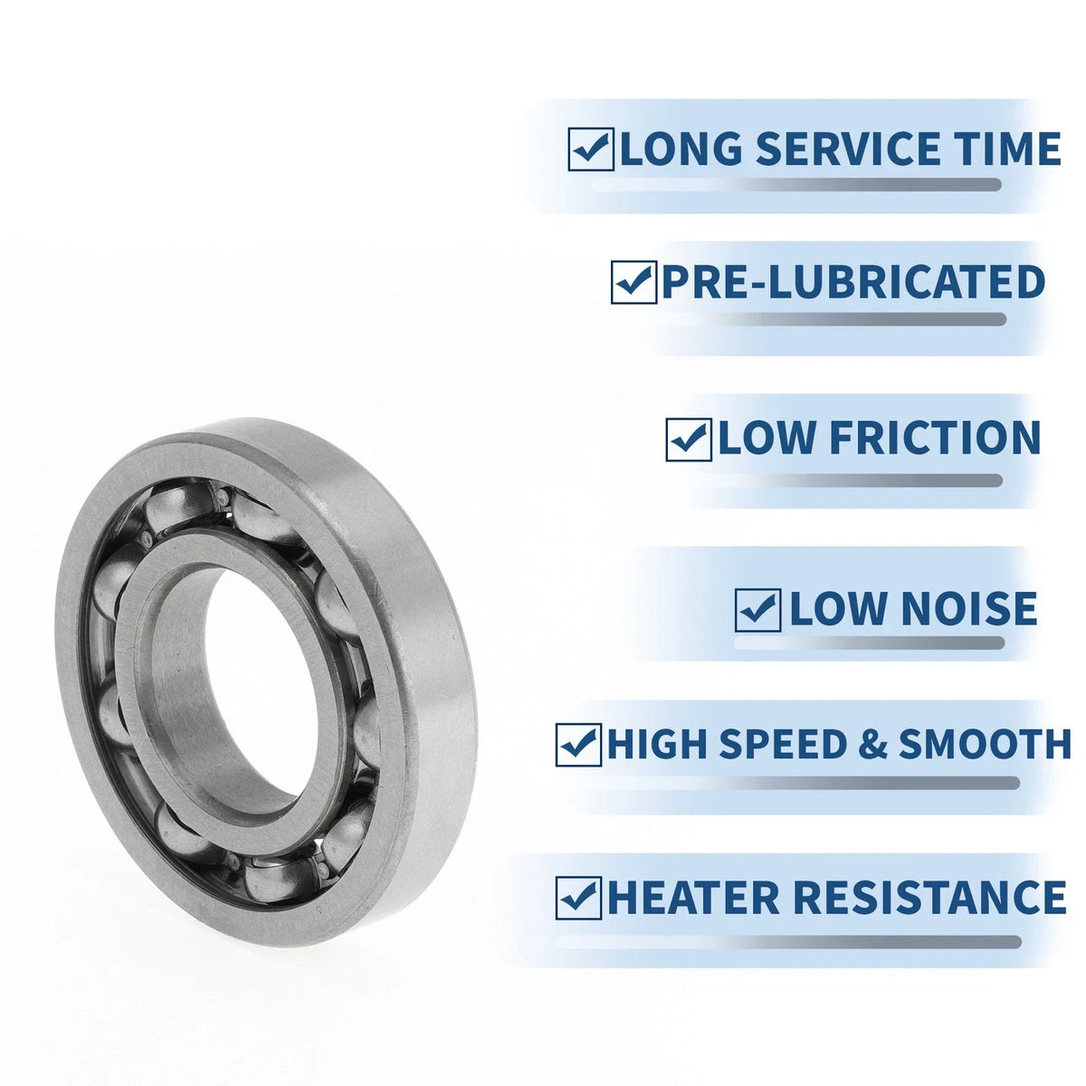 Deep Groove Ball Bearing P0 for Scooter Skateboard Wheel (20x42x8mm)