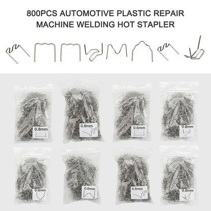 Set of 800 Pre-Cut Hot Staples for Car Bumper Plastic Welding Repair