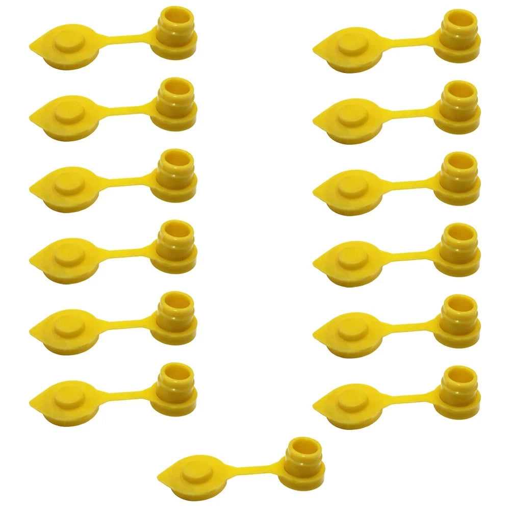 Set of 13 Yellow Vent Caps for Gas Can Fuel Jug