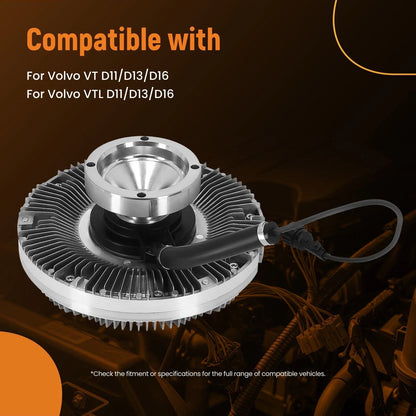 Engine Cooling Fan Clutch for Volvo VT/VTL D11/D13/D16 (2000–2023) 85115604 23585938