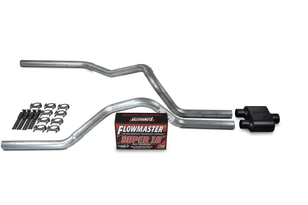 2.5" Dual Exhaust Kit for Chevy GMC 1500 Truck (1996–1999) Flowmaster Super 10
