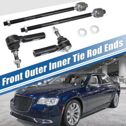 Set of 4 Tie Rod End Links for Dodge Challenger Charger (2015–2023) ES3571