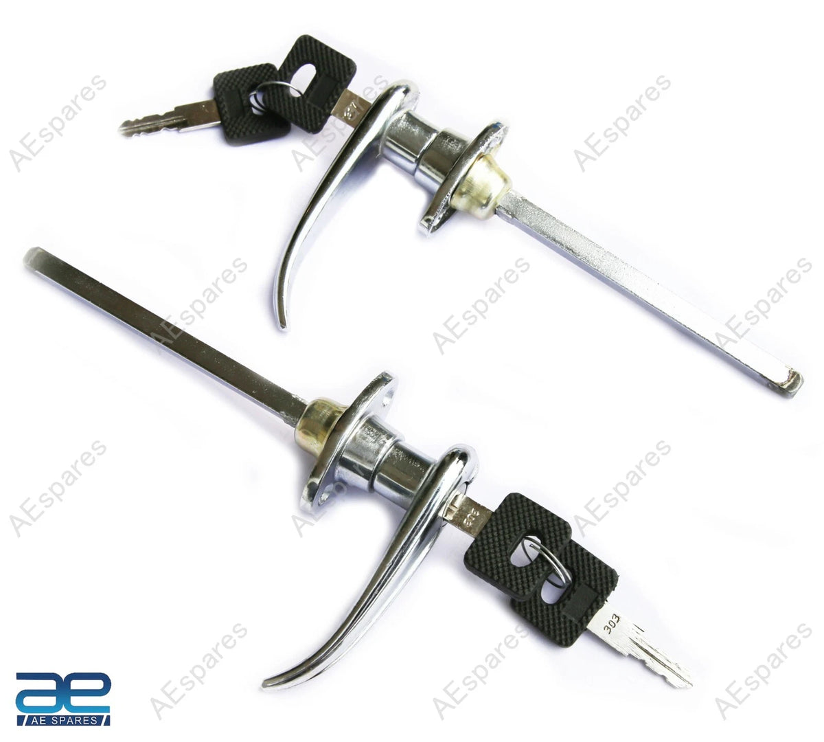 Set of 2 Chrome Door Handle Levers for Jeep CJ7 (1976–1980) 8128461-K2
