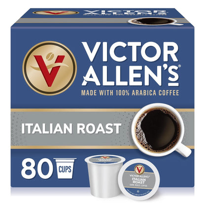 80 Count Italian Roast Dark Roast Coffee Pods for Single Serve Machines