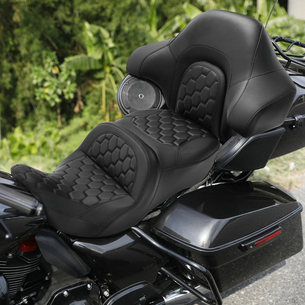 Rider Passenger Seat Backrest for Harley Street Road Glide (2014-2023)