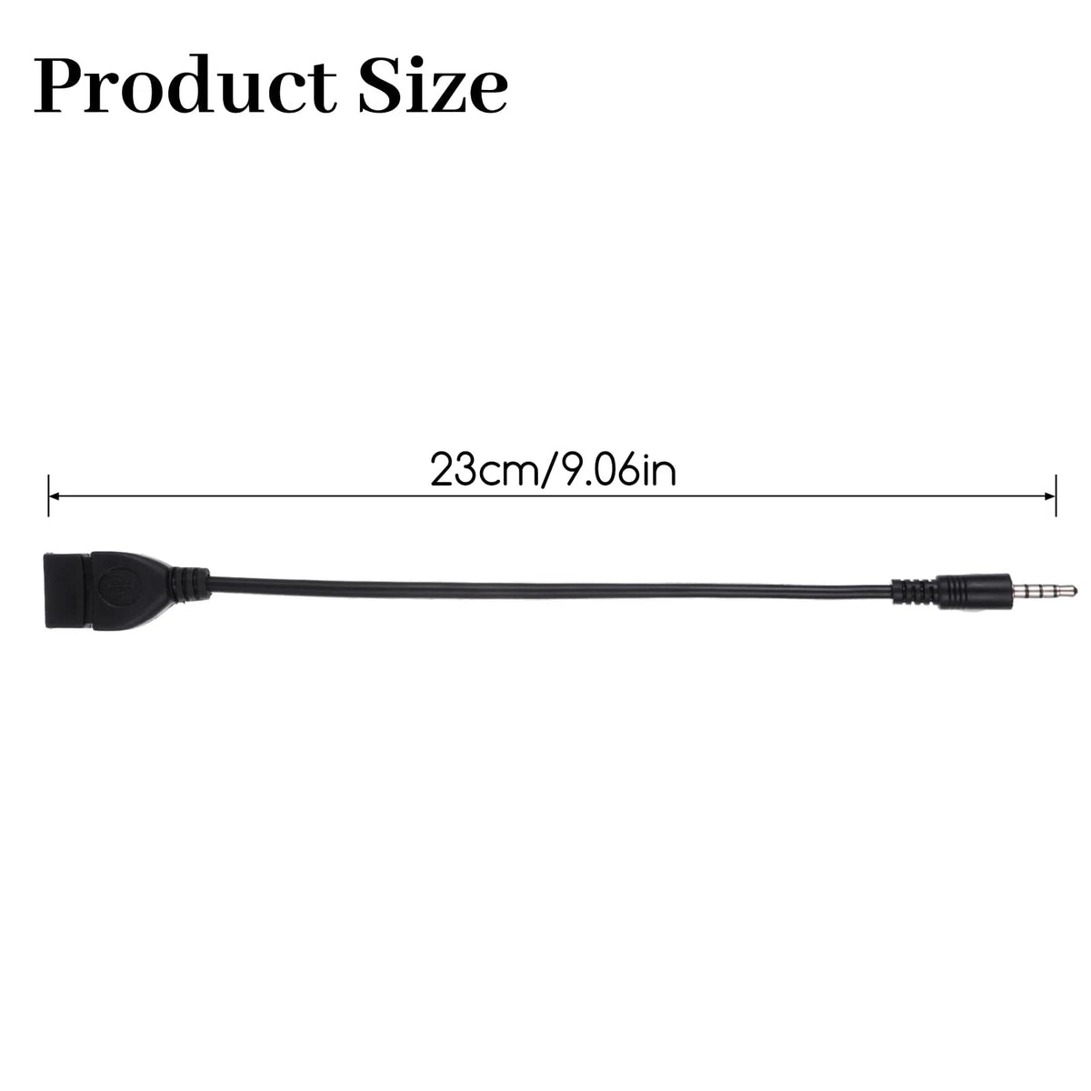 USB to AUX Audio Adapter for Universal Use (3.5 mm Male Jack)