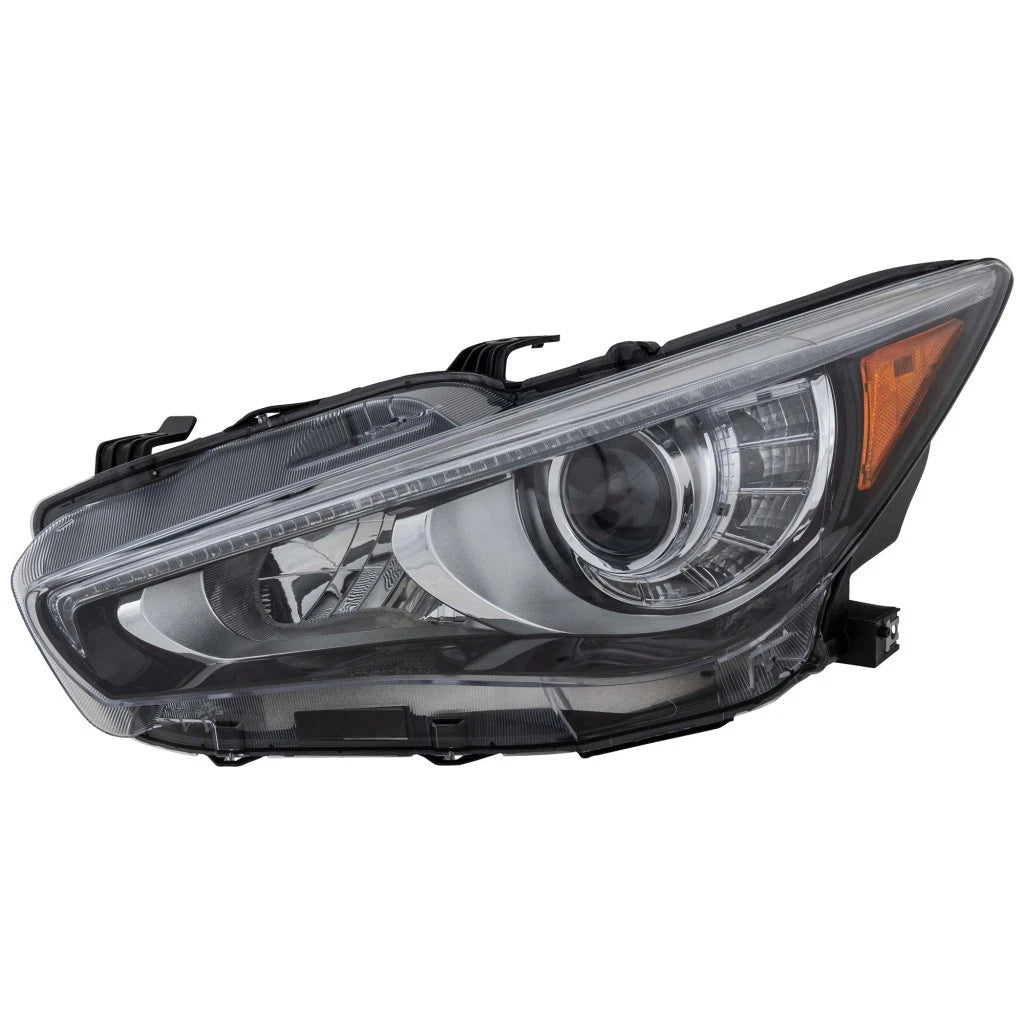 Headlight Driver Side for Infiniti Q50 (2014–2017) IN2502157, KLX-KSI-5819362Q-CL360A50