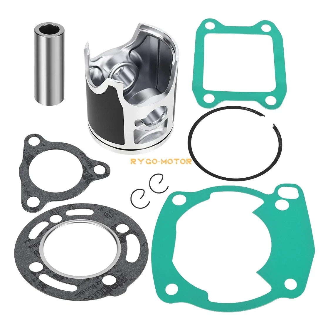 Top End Piston Kit w/ Ring Gaskets Size B 47mm for Honda CR80R (1986–1991)