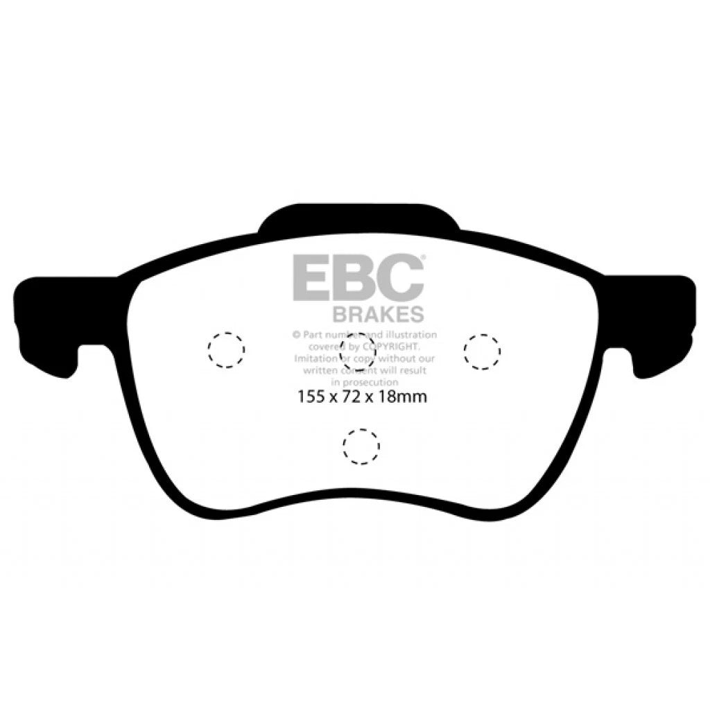 EBC Front Brake Pads for Volvo XC70 (2003–2007) TLX-ebcDP31229C-CL360A73