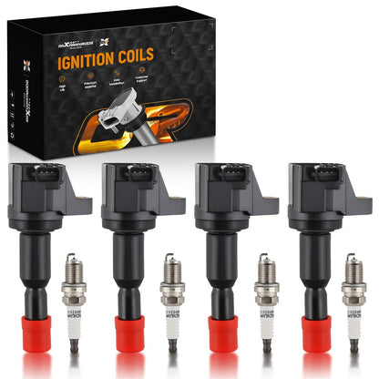 4X Ignition Coils + 4X Spark Plugs for Honda Fit (2007–2008) 30520PWC003