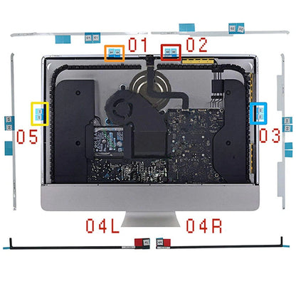 5x LCD Screen Adhesive Strip Tape Kit for iMac A1419 A1418 (2012–2015)
