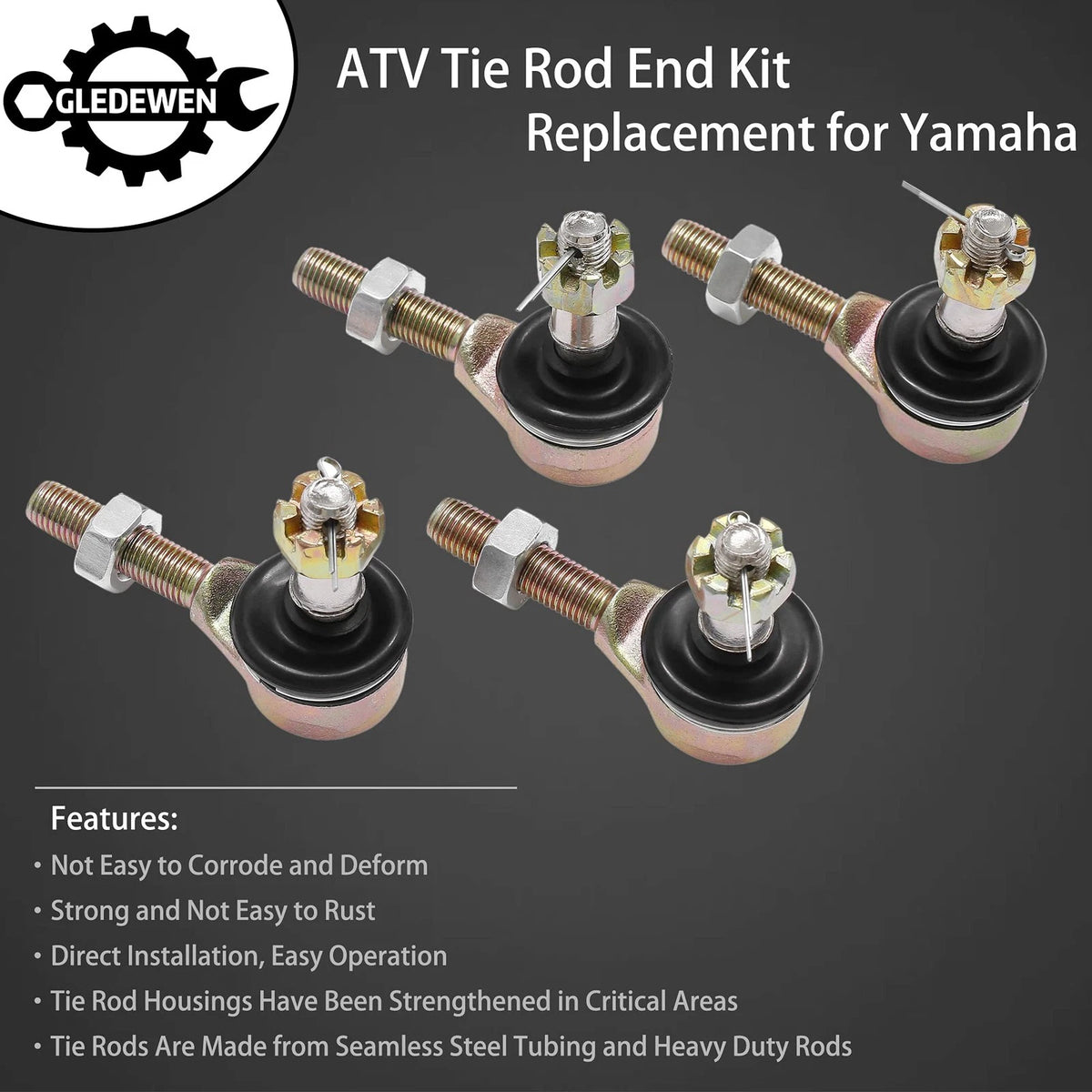 Tie Rod End Kit for Yamaha Grizzly 660, 700 & Kodiak 700 (2002–2018)
