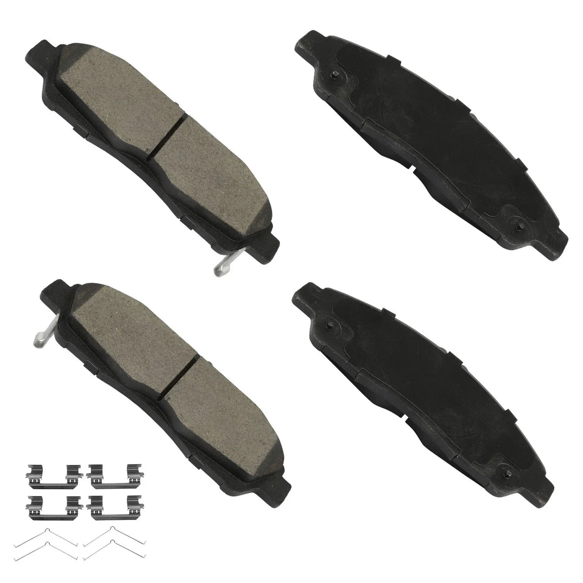 Set of 4 Front Ceramic Brake Pads for Buick Enclave, Chevy Blazer, GMC Acadia, Cadillac