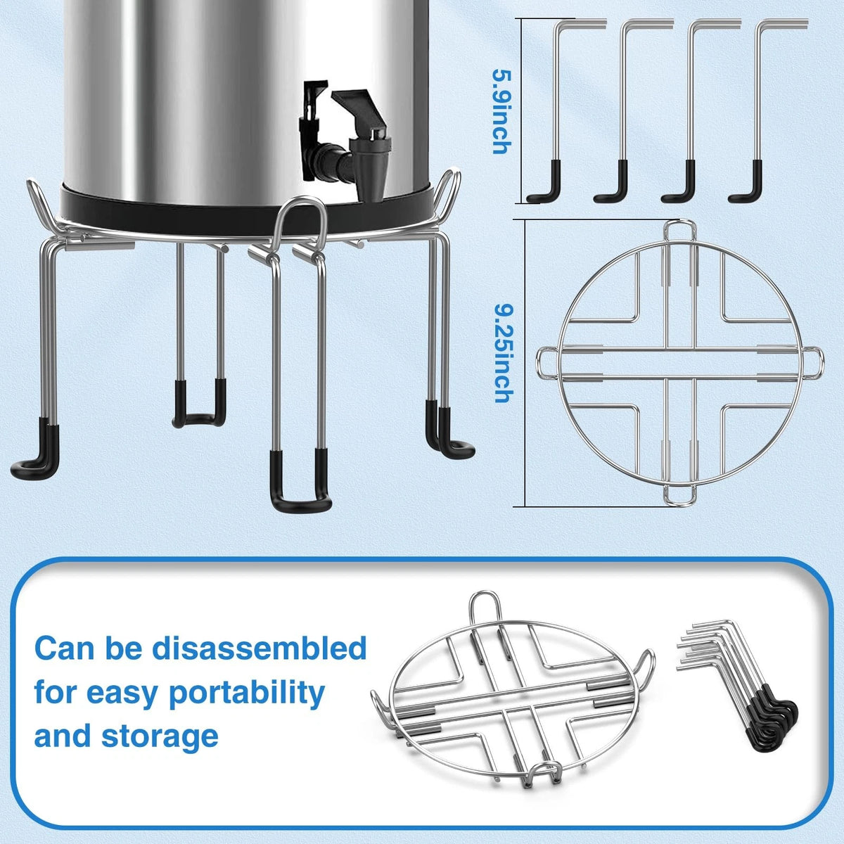 Gravity-Fed Water Filter System Stand for Detachable Stainless (2023)