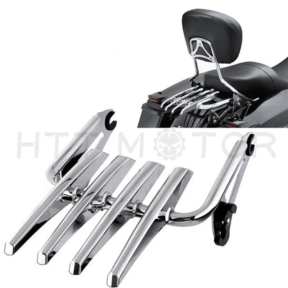 Detachable Stealth Luggage Rack for Harley HD Touring FLHR FLTR (2009–2018) Chrome