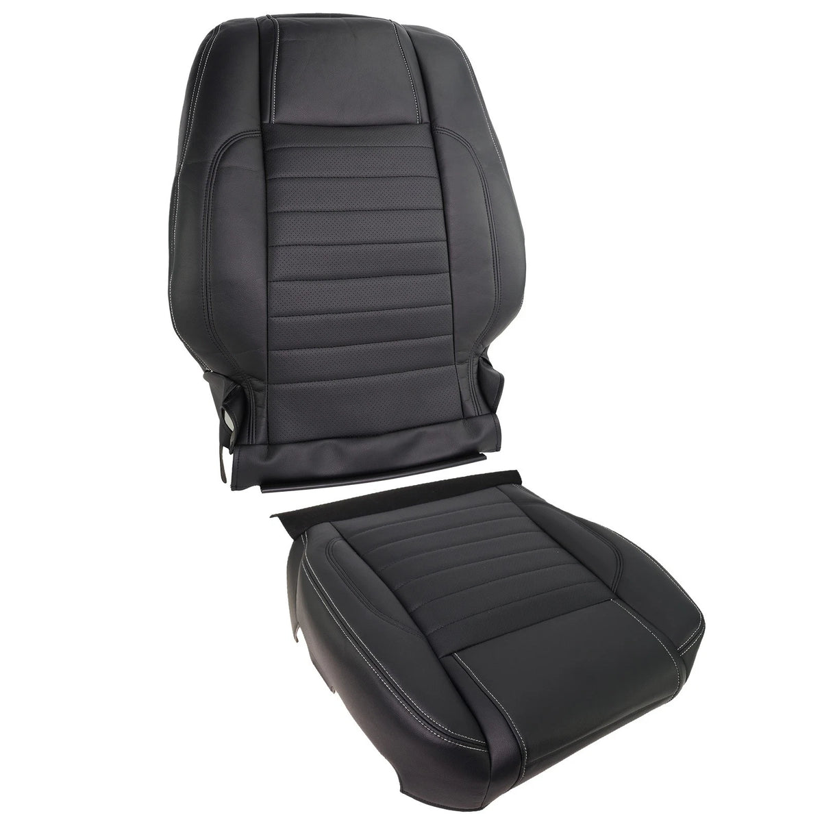 Front Driver Side Seat Cover for Ford Mustang GT (2010–2014) PNAL2H Leather Black