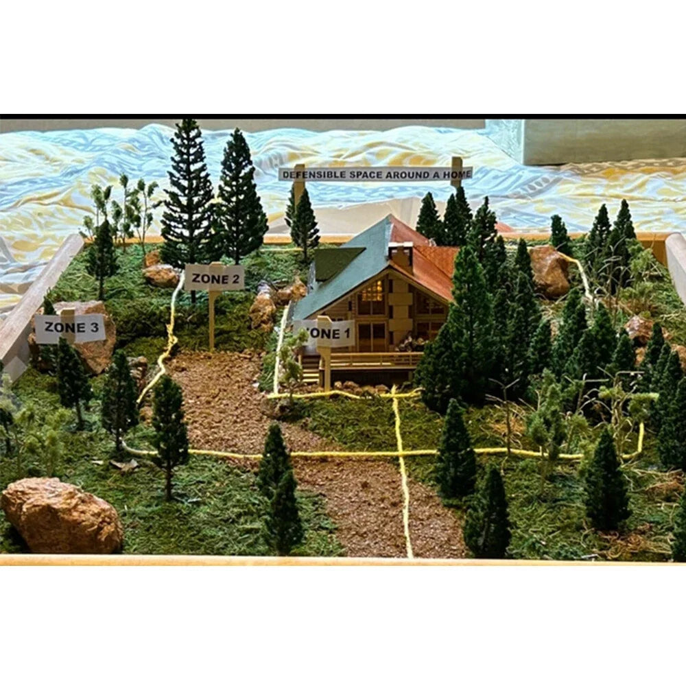 50pcs Pine Trees for Railroad Park Landscape Scenery (48mm)