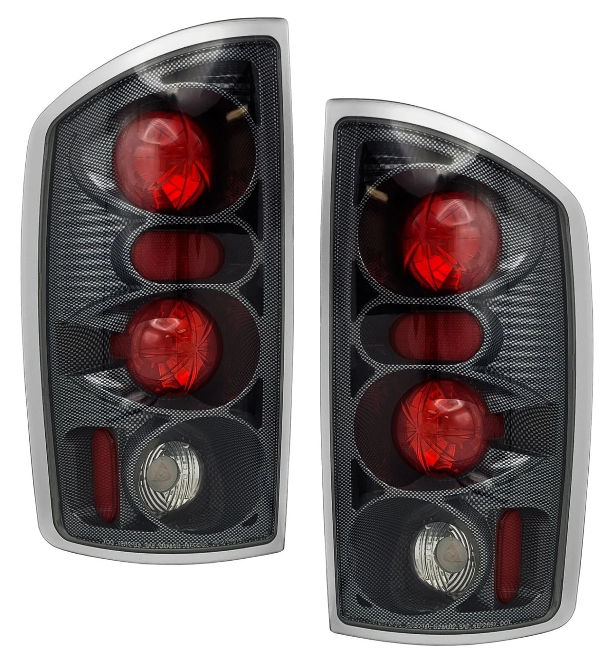 Carbon Fiber Tail Lights for Dodge Ram 1500 2500 3500 (2002–2006) NTR705F