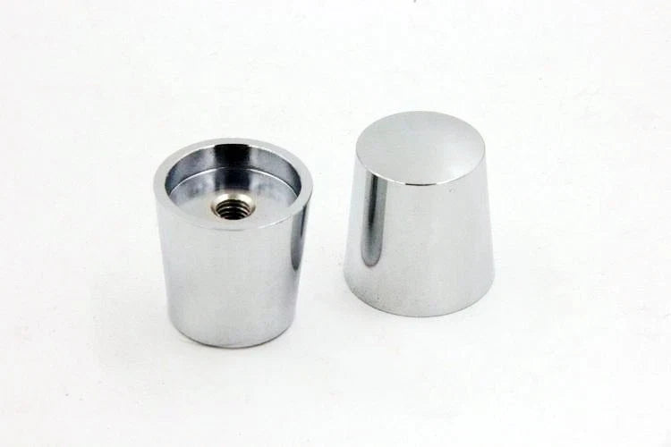 Billet Chrome Handle Bar Ends for Kawasaki Ninja 250 500 650R (2008–2012)