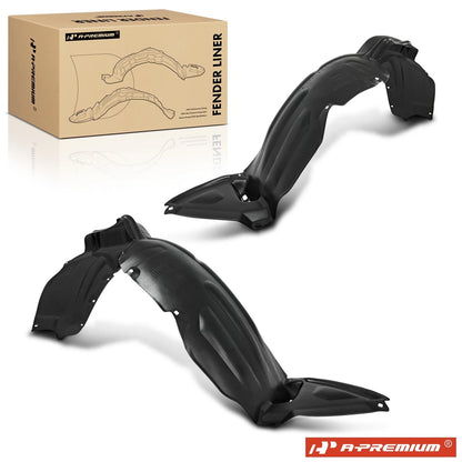 2X Front Inner Fender Liners Splash Shield for Toyota Sienna (2006–2010) 53875AE020, 53876AE020, TO1248152, TO1249152