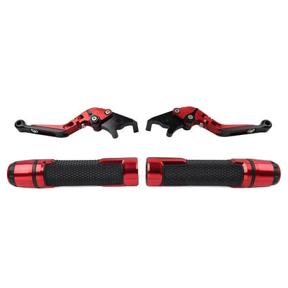 Set of 2 Red Extendable Brake Clutch Levers for Suzuki GSXR1000 (2001–2023)