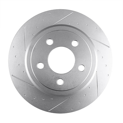 Rear Slotted Brake Rotors for Chrysler 300, Dodge Challenger (2005–2018)