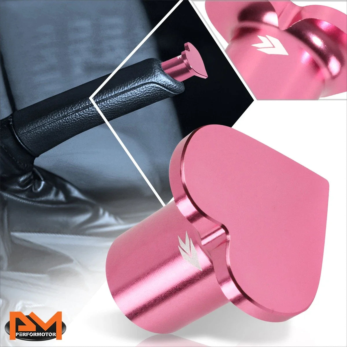 NRG DB-H001PK Hand Brake Drift Button for Nissan 240SX (1989–1998) Pink Heart Shape