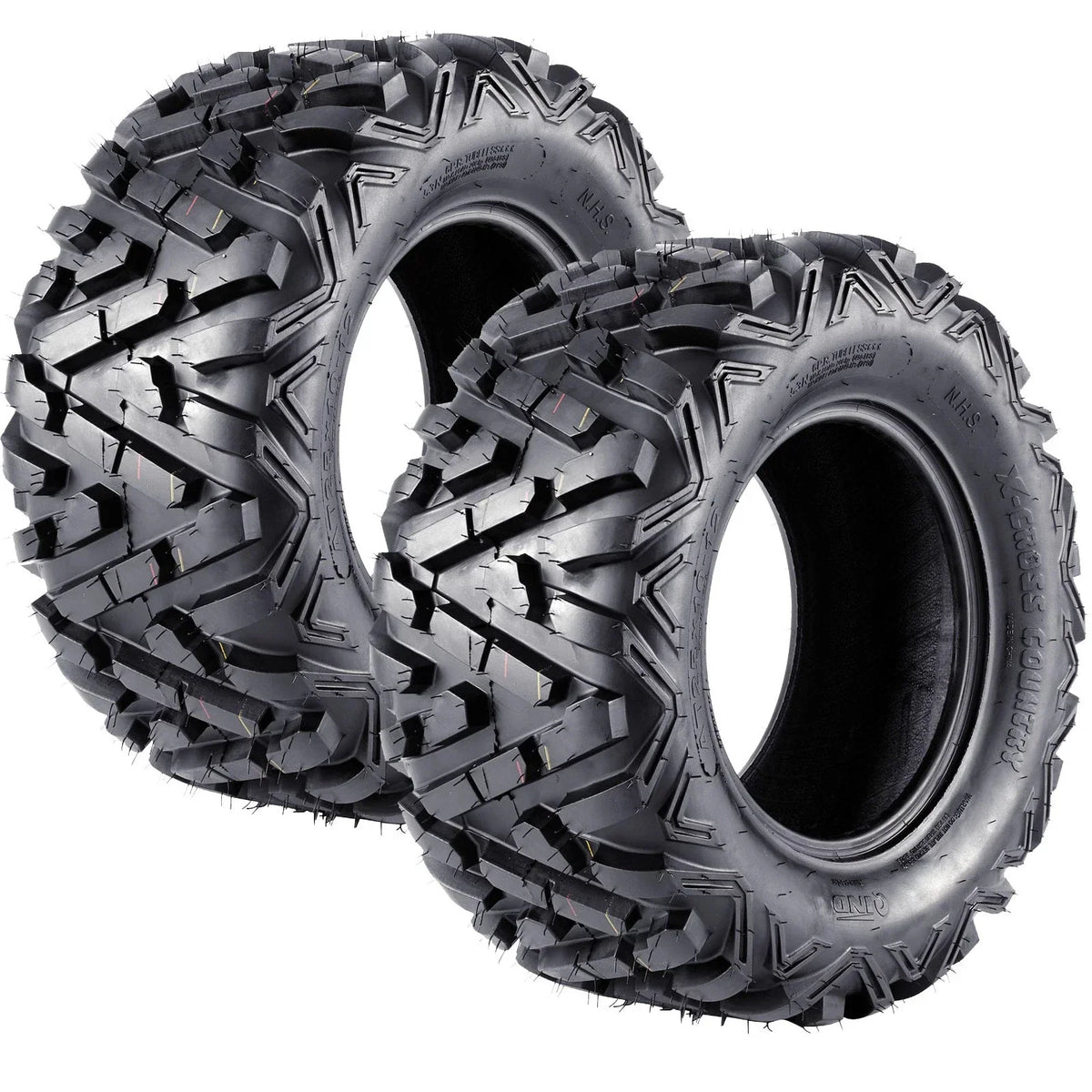 12" 25x10-12 Rear ATV UTV Tire 6-Ply Tubeless for Quad Buggy Go Kart